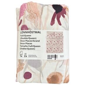 IKEA LONNHOSTMAL Multicolor Floral Full/Queen Duvet Cover (Mark on Fabric)